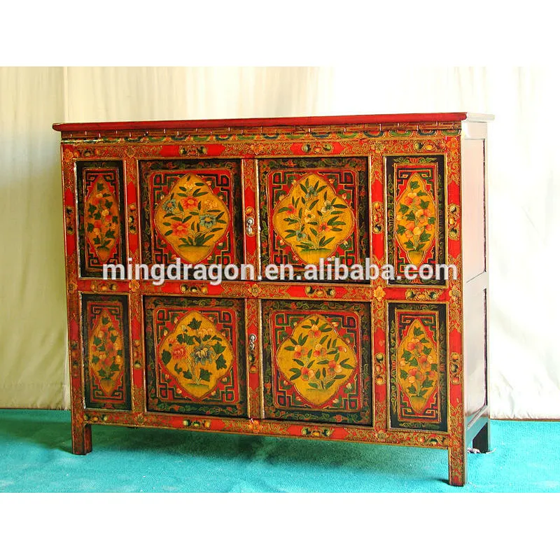 Chinese antique Tibetan cabinet