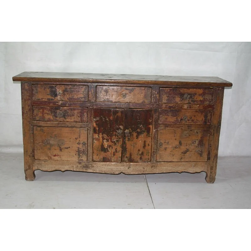 seven drawer two door cabinet