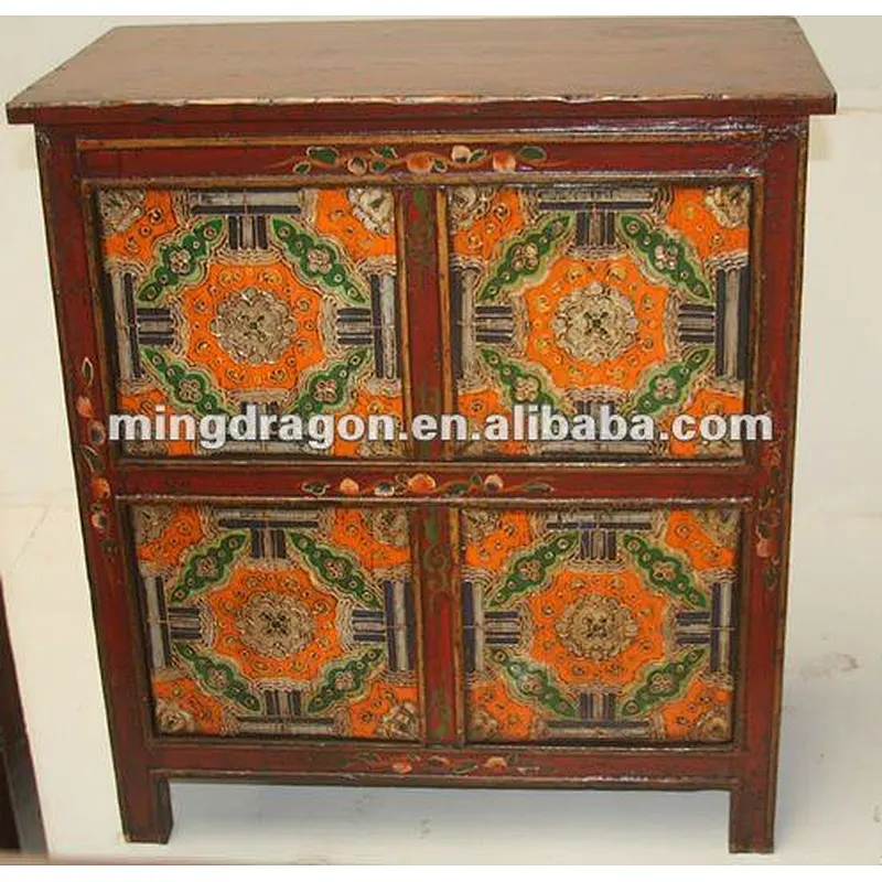 Chinese antique Tibetan cabinet