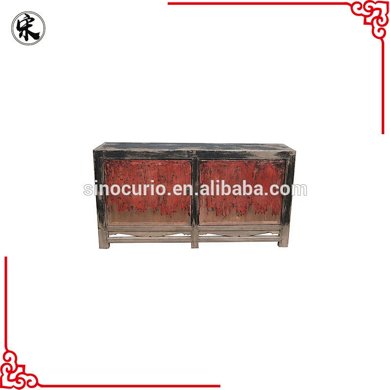 reproduction rustic recycled wood cabinet in Beijing Sinocurio Furniture stores