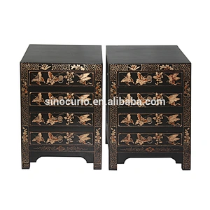 2018 wood bedroom furniture painted nightstand bedside cabinet