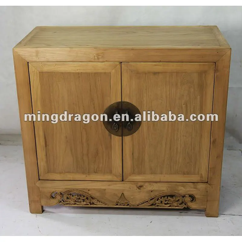 antique Chinese reclaimed furniture two door carving cabinet ,used hotel furniture for sale