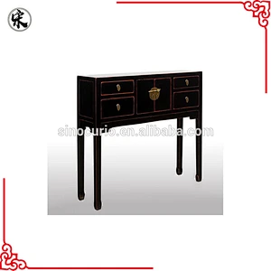 antique reproduction console table-lacquer Chinese solid wood furniture
