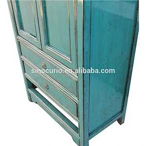 antique ancient cheap Chinese wooden furniture wholesale lacquered cupboard