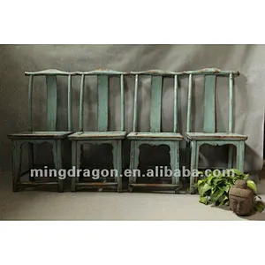 Chinese antique furniture pine wood Shanxi blue chair