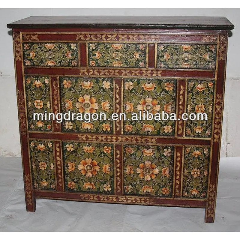 Chinese antique Tibetan cabinet