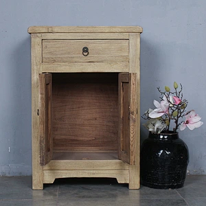 chinese antique restoration elm wood hand crafted cabinet