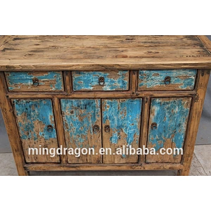 Vintage handmade distressed reclaimed wood furniture