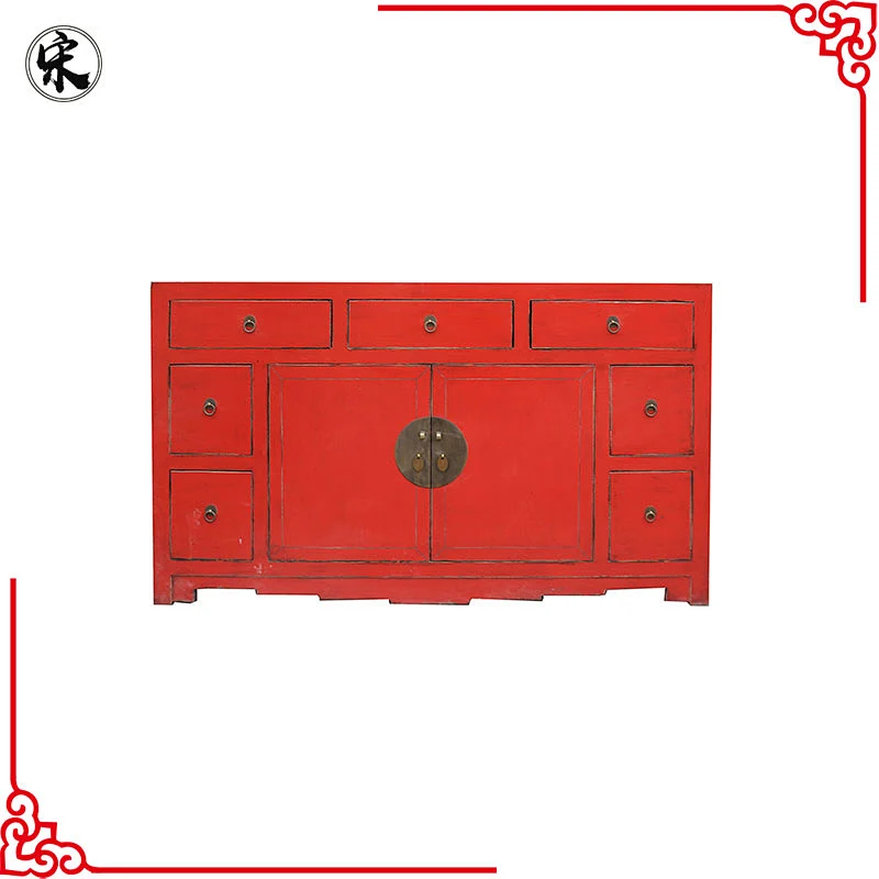 Chinese cabinet vintage antique recycled elm wooden furniture