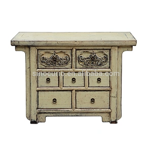 Chinese antique carved furniture antique lacquered wooden buffet furniture