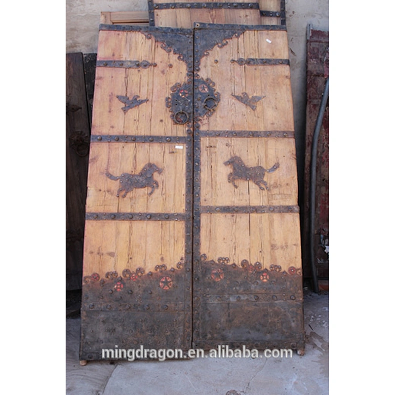 Chinese antique soild wood carving door