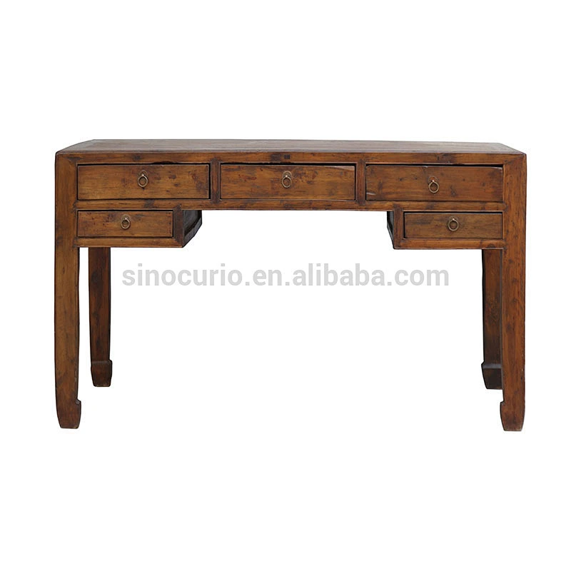 alibaba antique china style solid wood office desk