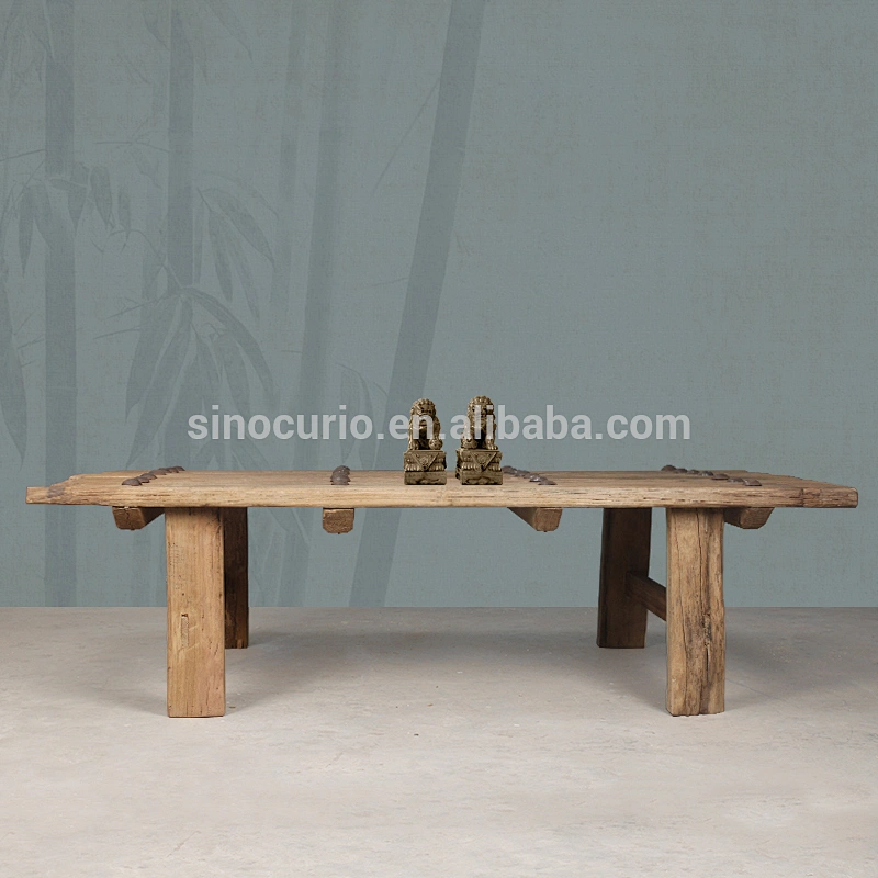 Industrial furniture Antique reclaimed wooden coffee table old door table