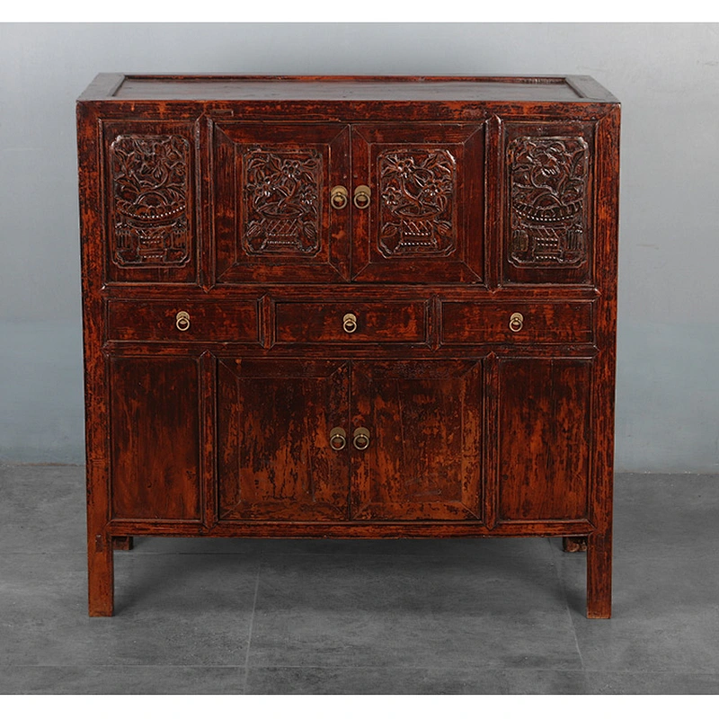 China Manufacturer Antique Living Room Carving Cabinet