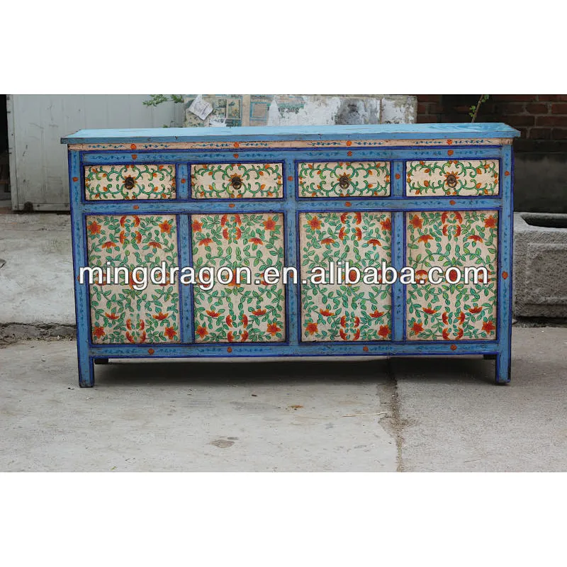 Chinese antique furniture/ painting furnture tibetan style