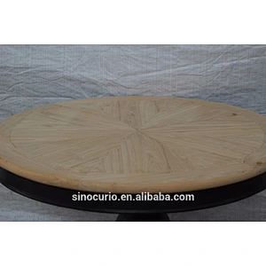 Chinese antique wooden round dining table