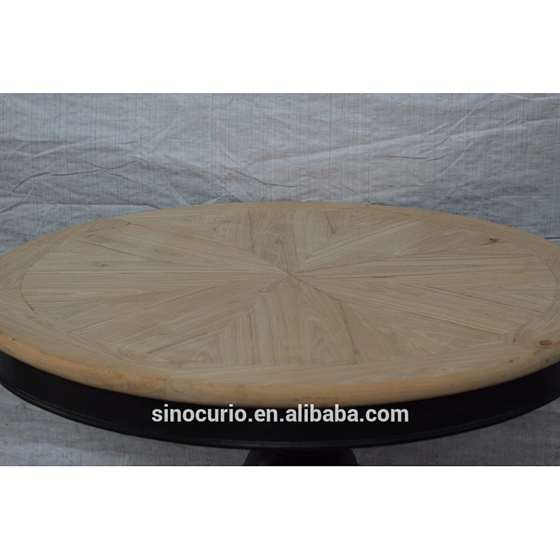 Chinese antique wooden round dining table