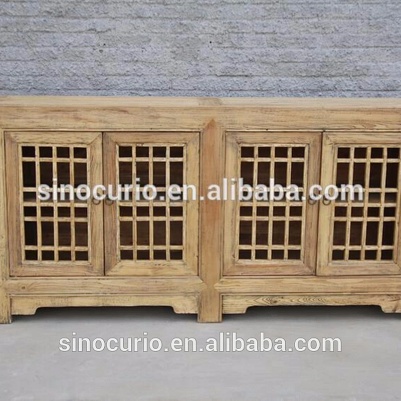 Chinese rustic reclaimed wood furniture/wooden sideboard Beijing