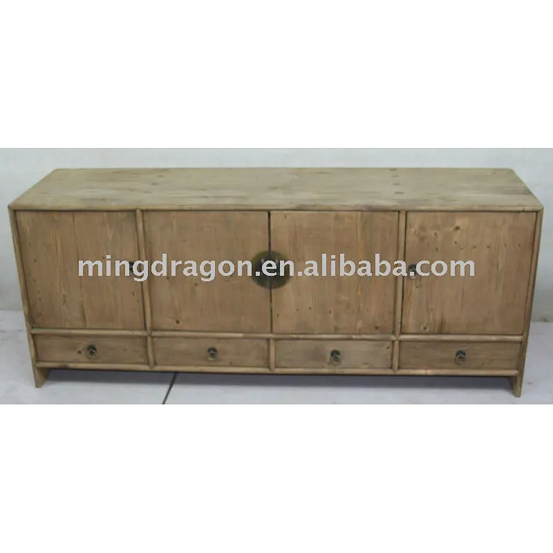 Chinese Antique Beatiful Reclaimed Wood Long Cabinet