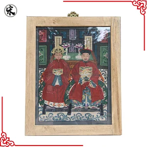 chinese antique old ancestor painting
