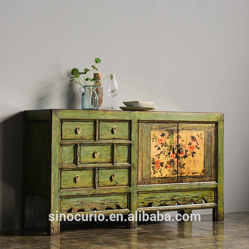 Vintage Antique Furniture Oriental Buffet