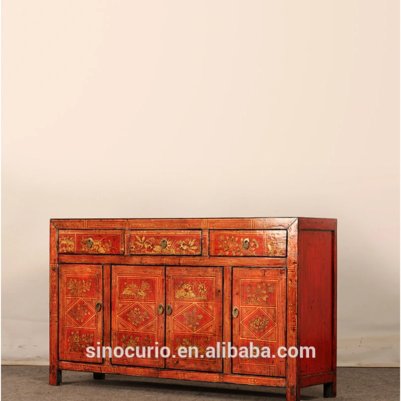 Antique Chinese Painted Dongbei Furniture