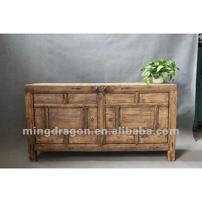 Chinese antique furniture elm wood shanxi two door bedroom cabinet