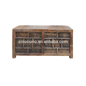 chinese antique living room furniture reclaimed elm wood sideboard cabinet