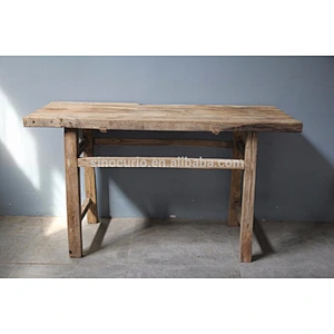 2018 Chinese antique reclaimed wood rustic table natural console table