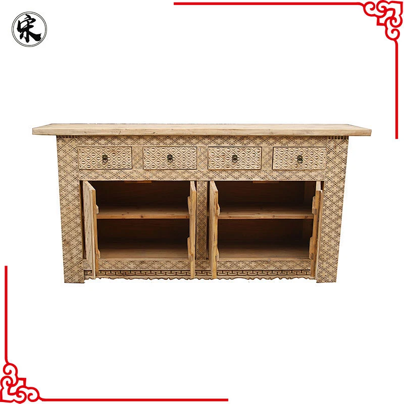 wholesale antique reproduction carved recycled wood furniture