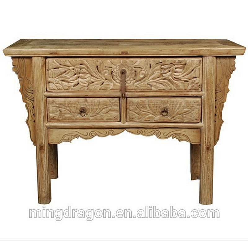 Chinese Hand Carved Antique Solid Wood Table