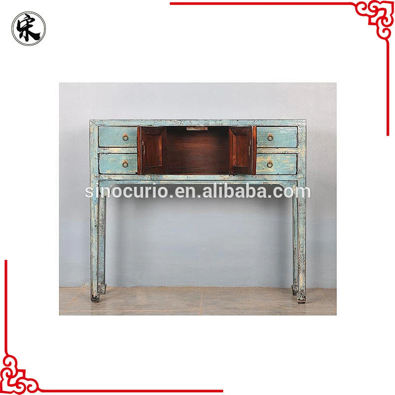antique reproduction console table-lacquer Chinese solid wood furniture