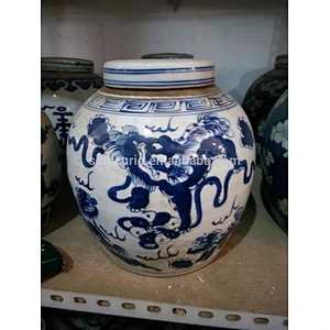 painting ceramic jar home accessory Chinese porcelain China import items decor for home