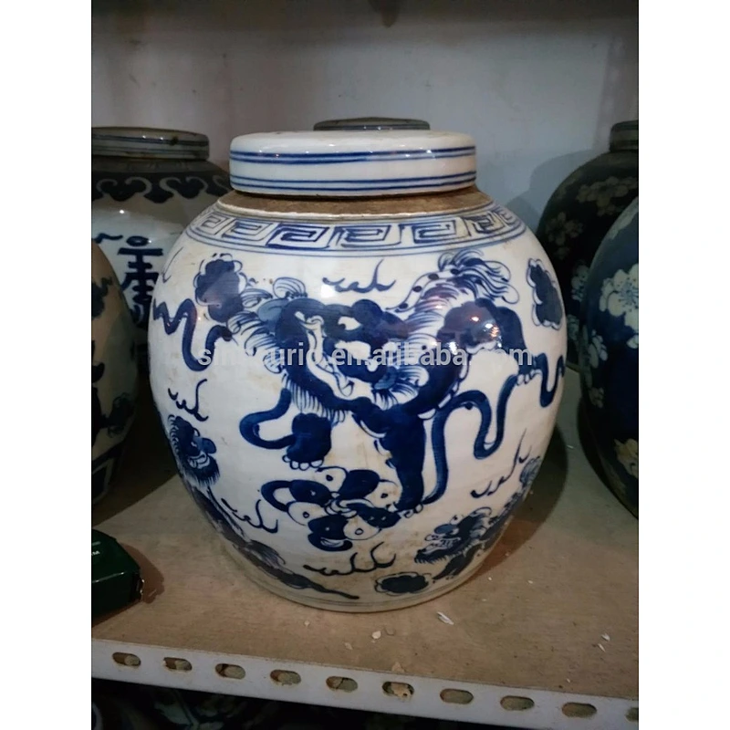 painting ceramic jar home accessory Chinese porcelain China import items decor for home