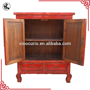 Chinese old classical reproduction lacquer cabinet& solid wood antique furniture