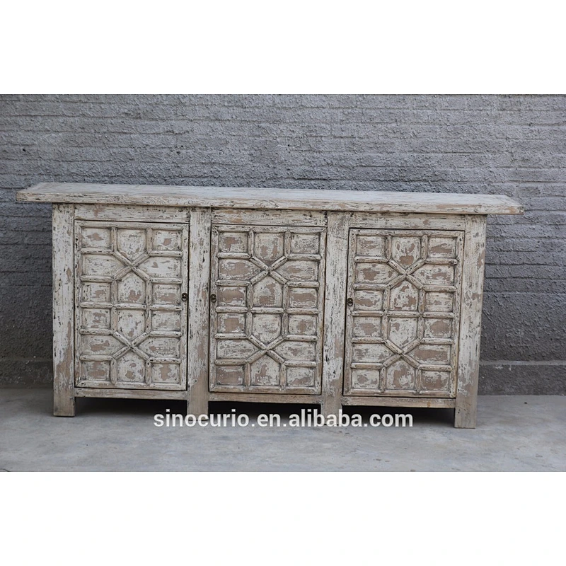 Chinese Vintage chic french style reclaimed wood furniture