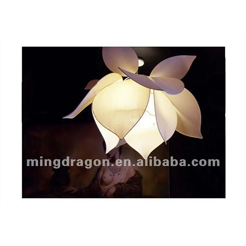 Chinese antique furniture lotus flower in traditional Chinese style paper pendant lantern lamp