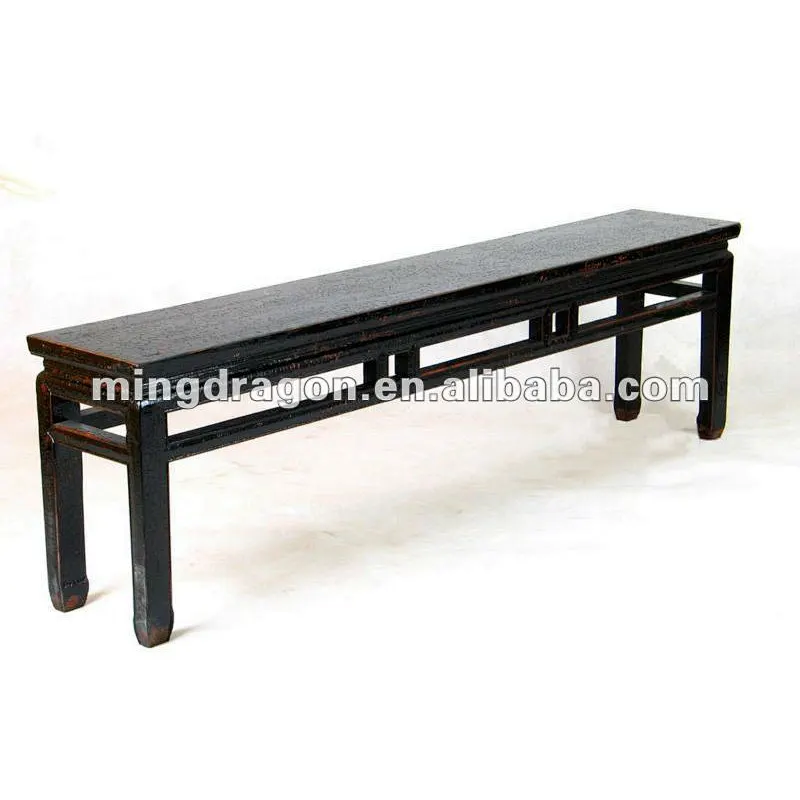 Chinese reproduction wooden long bench