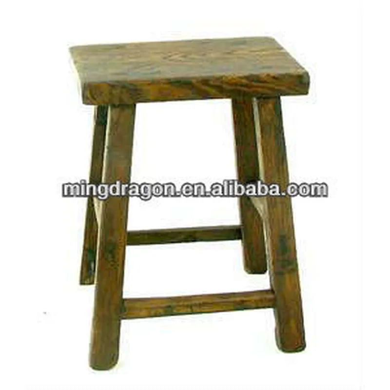 Chinese antique nature wooden dining stool
