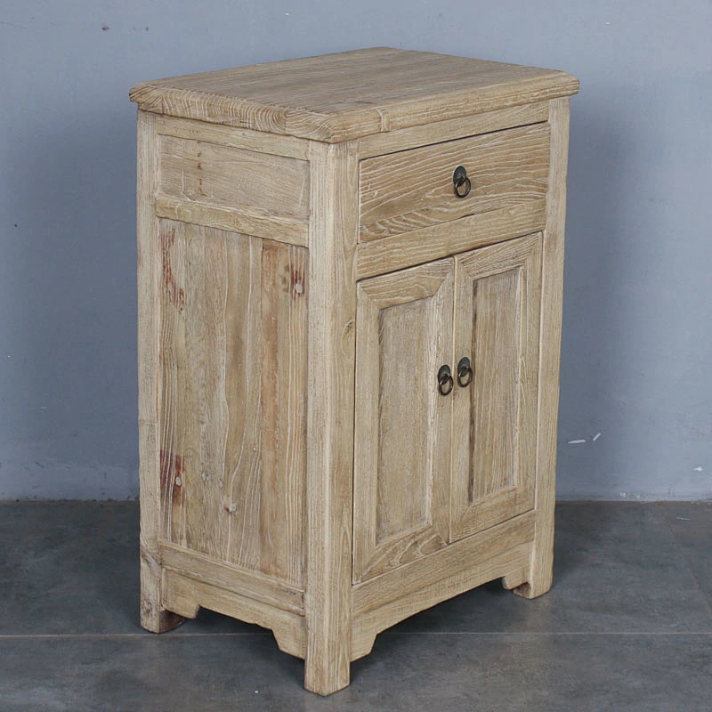 chinese antique restoration elm wood hand crafted cabinet