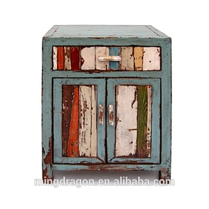 Antique Wooden Bedside Cabinet