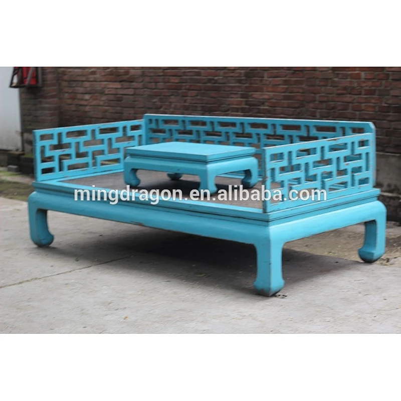 13081007 Chinese antique solid wood daybeds