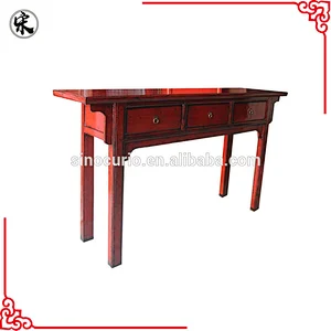 Chinese vintage reproduction solid wood furniture-hall console table