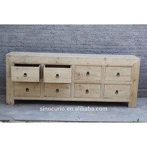 Chinese Dining Room recycle wood sideboard DongBei kitchen Cabinet Chinese natural buffet