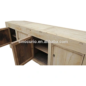 wholesale antique rustic natural reproduction reclaimed wood furniture cabinet