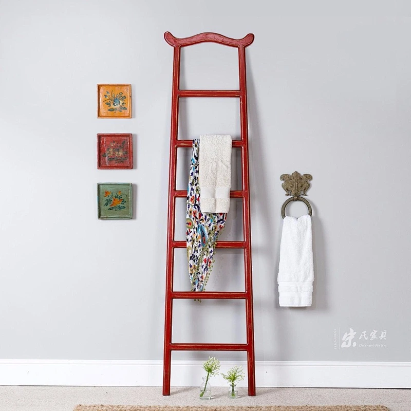 Oriental reproduction recycled wooden ladders