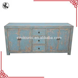 Chinese Antique Shabby Chic Solid Wood Repeoduction Furniture In Living Room