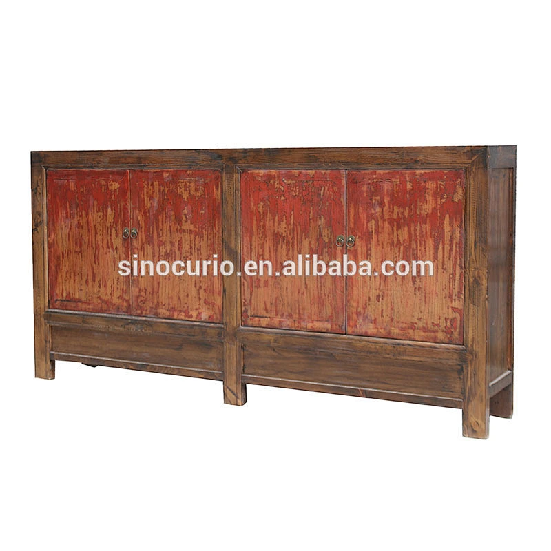 Chinese antique vintage large reclaimed cabinet dining room buffet furniture