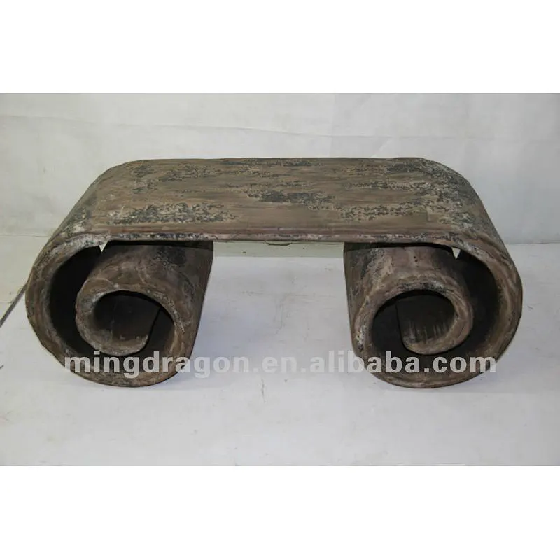 Chinese antique furniture pine wood Shanxi coffee table scroll table