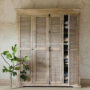 wholesale furniture china antique vintage oak wood wardrobe
